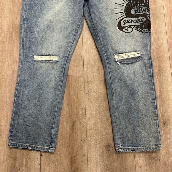 Ed Hardy Death Before Dishonor Denim Jeans size 40 B4 - Picture 3 of 7